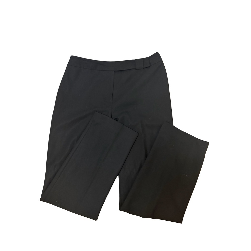 Ann Taylor LOFT Petites Black Wool Blend Dress Pants Straight Leg Trousers 8P